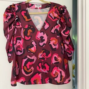 Like new Crosby top, size L. V neck, 3/4 sleeve with beautiful detail.